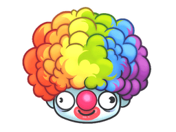 Sticker | Clown Wig